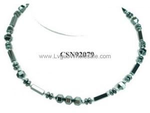 Hematite Beads Stone Chain Choker Fashion Women Necklace